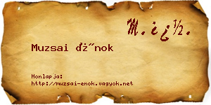 Muzsai Énok névjegykártya